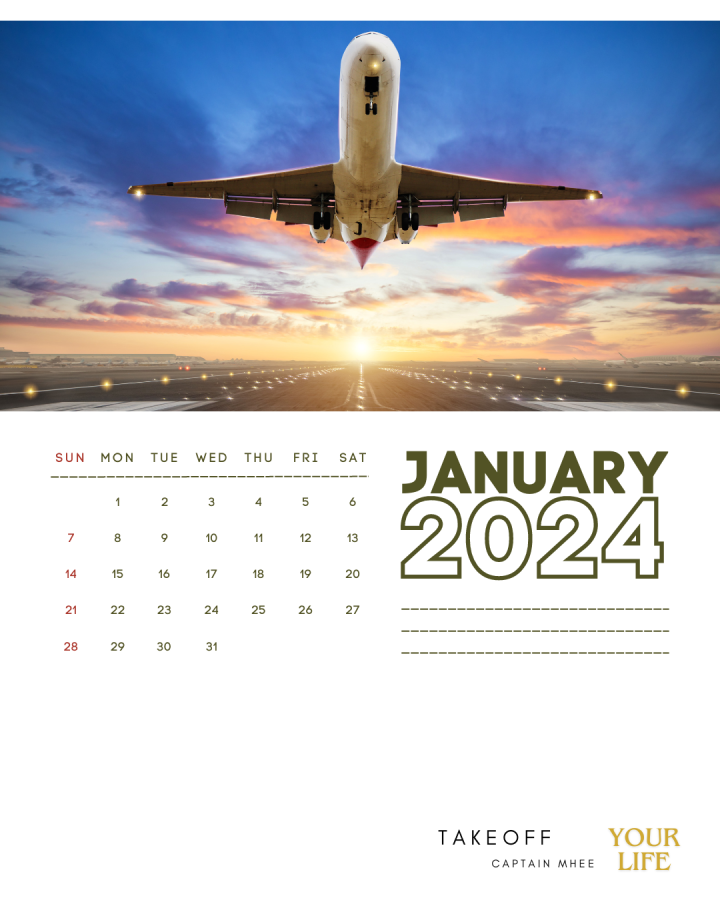 Takeoff Your Life Calendar&nbsp;2024