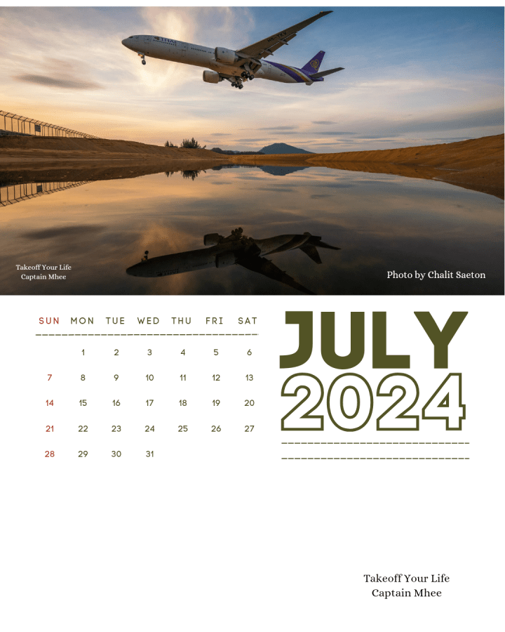 Takeoff Your Life Calendar&nbsp;2024