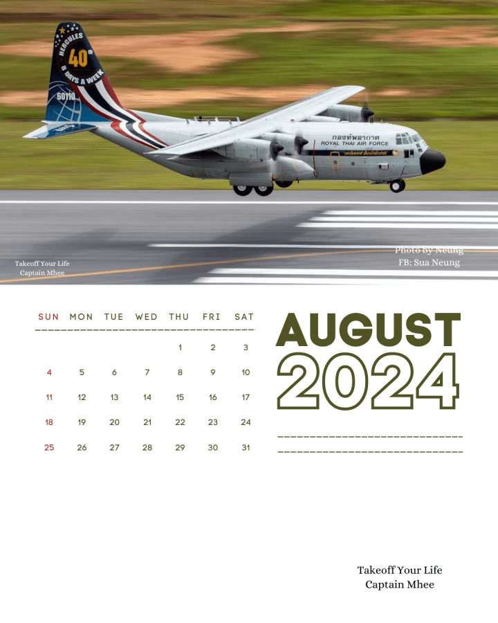 Takeoff Your Life Calendar&nbsp;2024