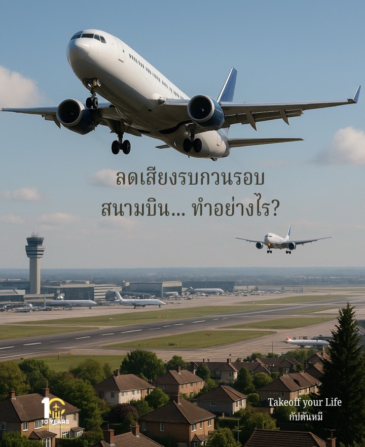 ลดเสียงรบกวนรอบสนามบิน… ทำอย่างไร?