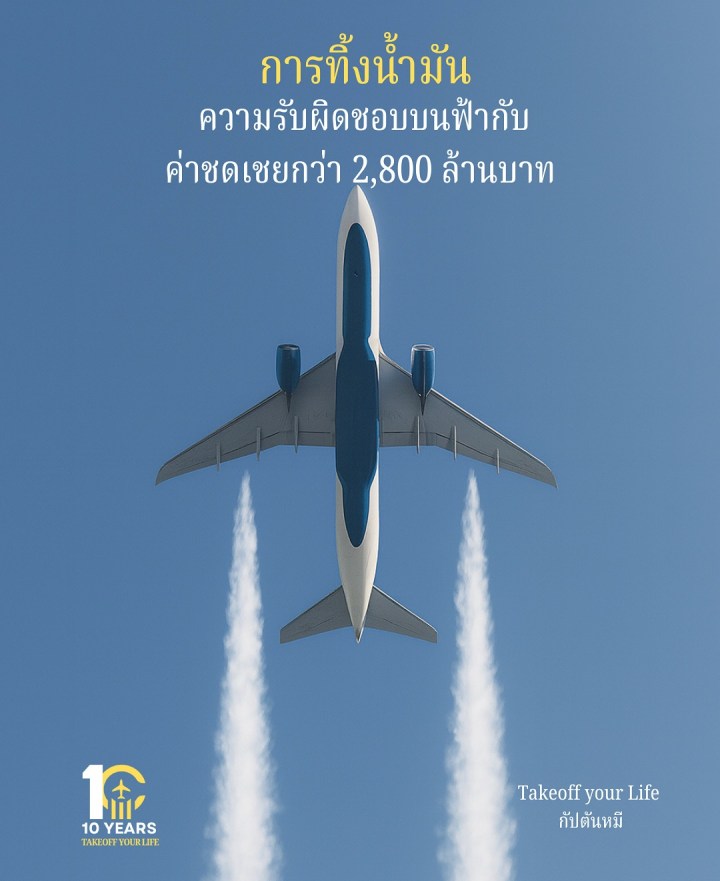 Fuel Dumping ความรับผิดชอบบนฟ้ากับค่าชดเชยกว่า 2,800&nbsp;ล้านบาท