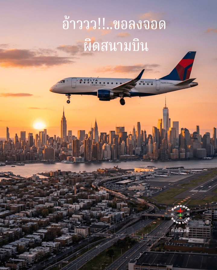 🚩 ขออนุญาตลงจอด ผิดสนามบินเมื่อนักบิน Delta เรียกหอควบคุมการบินผิดที่ จาก LaGuardia กลายเป็น&nbsp;JFK…😳