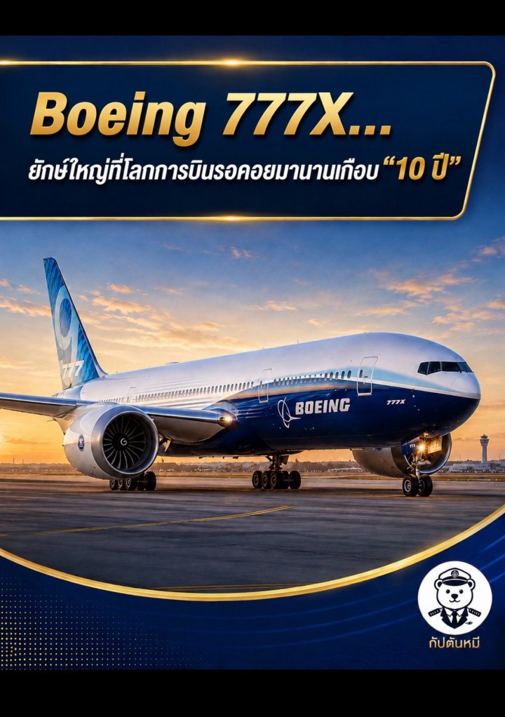 🚩 Boeing 777X…ยักษ์ใหญ่ที่โลกการบินรอคอยมานานเกือบ “10 ปี”กำลังเริ่มขยับอีกครั้ง